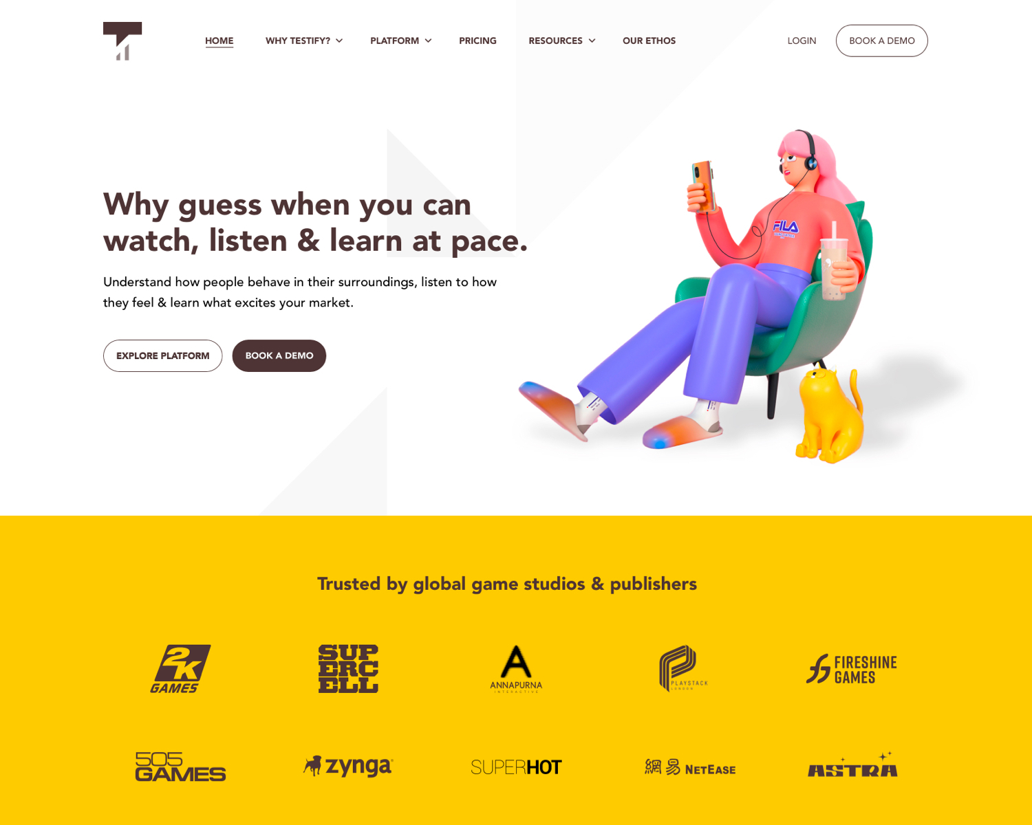 Testify website design 01