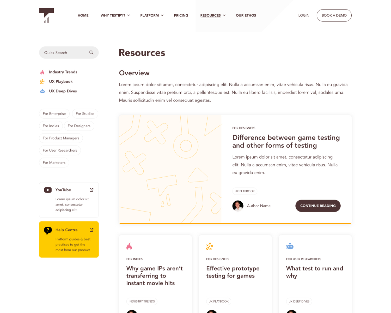Testify website design 05